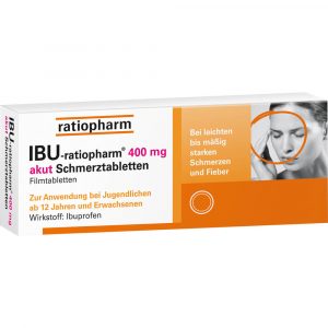 IBU-RATIOPHARM 400 mg akut Schmerztabletten