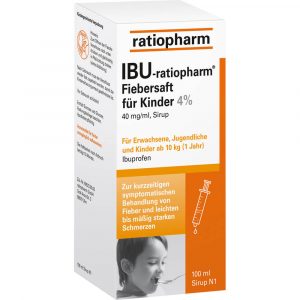 IBU-RATIOPHARM Fiebersaft für Kinder 40 mg/ml