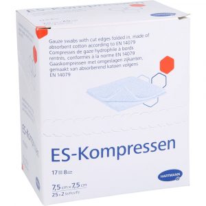 ES-KOMPRESSEN steril 7,5 x 7,5 cm 8 fach
