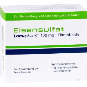 EISENSULFAT Lomapharm 100 mg Filmtabletten
