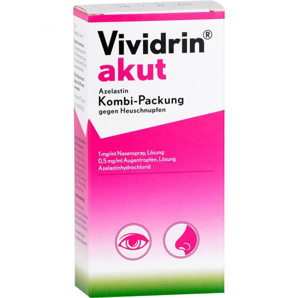 VIVIDRIN akut Azelastin Kombipackung gegen Heuschnupfen