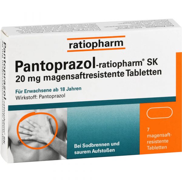 PANTOPRAZOL-ratiopharm SK 20 mg magensaftresistente Tabletten