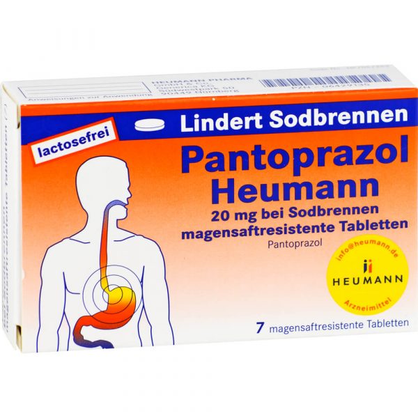PANTOPRAZOL Heumann 20 mg bei Sodbrennen magensaftresistente Tabletten