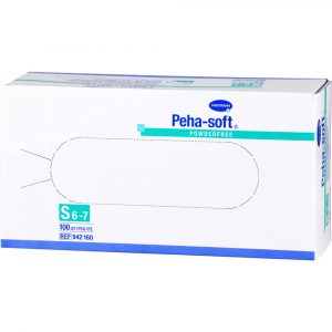 PEHA-SOFT Latex Einmalhandschuh mit Unterzieh-Handschuh unsteril puderfrei S