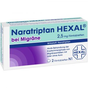 NARATRIPTAN HEXAL bei Migräne 2,5 mg Filmtablet