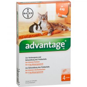 ADVANTAGE 40 mg Lösung für kleine Katzen/kleine Zierkaninchen
