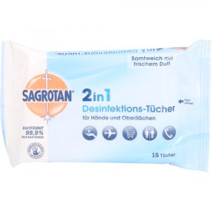 SAGROTAN 2 in 1 Desinfektions-Tücher
