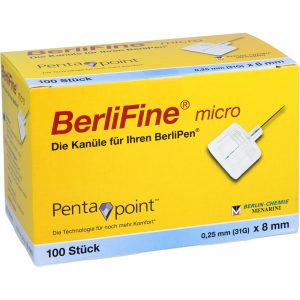 BERLIFINE micro Kanülen 0,25 x 8 mm