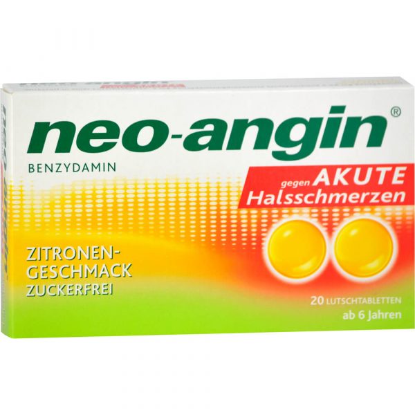 NEO ANGIN Benzydamin akute Halsschmerzen Zitrone