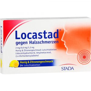 LOCASTAD gegen Halsschmerzen Honig-Zitrone Lutschtabletten -T.