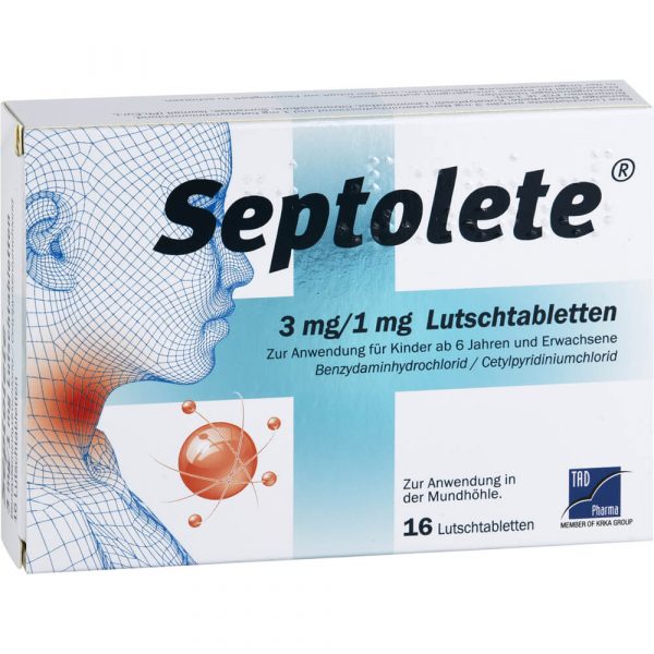 SEPTOLETE 3 mg/1 mg Lutschtabletten