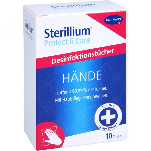 STERILLIUM Protect & Care Hände Desinfektionstücher