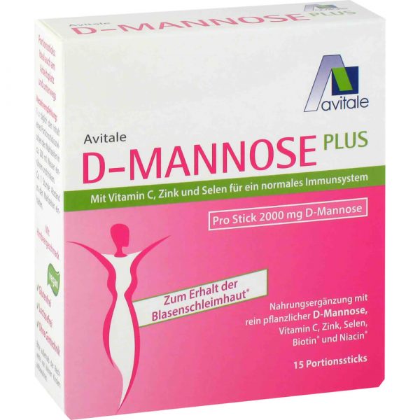 D-MANNOSE Plus 2000 mg mit Vitaminen und Mineralstoffen