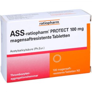ASS-ratiopharm PROTECT 100 mg magensaftresistent Tabletten