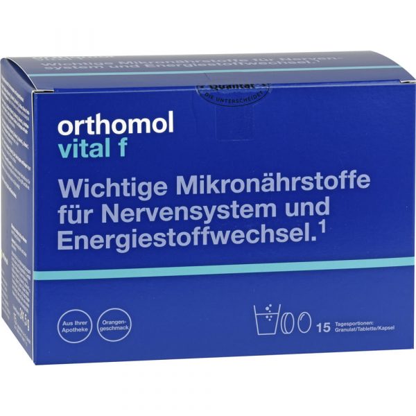 ORTHOMOL Vital F 15 Granulat/Kapseln Kombipackung