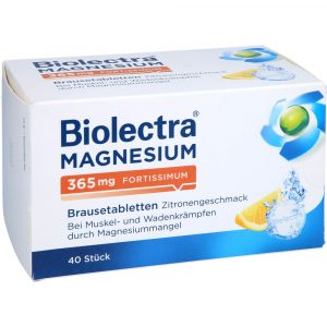 BIOLECTRA Magnesium 365 fortissimum Zitrone Brausetabletten
