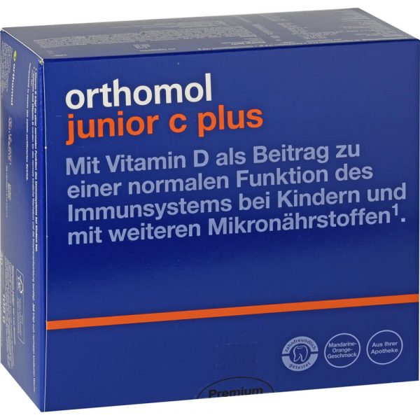 ORTHOMOL Junior C plus Kautabletten Mandarine/Orange