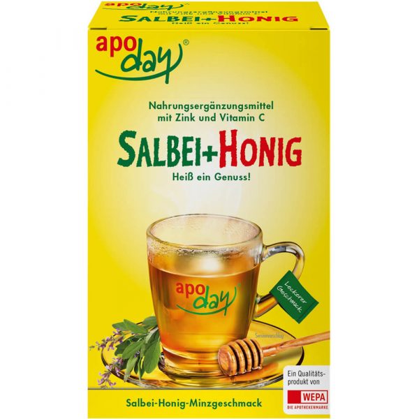 APODAY heißer Salbei+Honig+Vitamin C+Zink Pulver