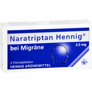 NARATRIPTAN Hennig bei Migräne 2,5 mg Filmtabletten