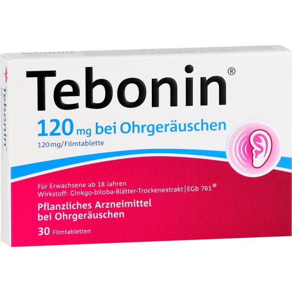 TEBONIN 120 mg bei Ohrgeräuschen Filmtabletten